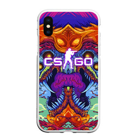 Чехол для iPhone XS Max матовый с принтом CS GO HYPER BEAST в Белгороде, Силикон | Область печати: задняя сторона чехла, без боковых панелей | astralis | awp | counter strike | cs go | cs go global offensive | cs:go | faze clan | hyper beast | team liquid | астралис | кс го | тим ликвид | фейз клан | хайпер бист