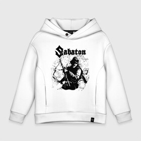 Детское худи Oversize хлопок с принтом Sabaton в Белгороде, френч-терри — 70% хлопок, 30% полиэстер. Мягкий теплый начес внутри —100% хлопок | боковые карманы, эластичные манжеты и нижняя кромка, капюшон на магнитной кнопке | battle metal | primo victoria | sabaton | the art of war | the great war | группа | йоаким броден | латный ботинок | метал | пауэр | рыцарские доспехи | сабатон | собатон | хэви