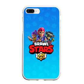 Чехол для iPhone 7Plus/8 Plus матовый с принтом BRAWL STARS в Белгороде, Силикон | Область печати: задняя сторона чехла, без боковых панелей | brawl stars | bull | colt | leon | stars | берли | бо | брок | ворон | джесси | динамайк | дэррил | кольт | леон | мортис | нита | пайпер | пенни | поко | пэм | рикошет | спайк | тара | фрэнк | шелли | эль примо