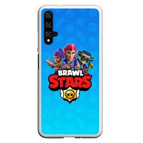 Чехол для Honor 20 с принтом BRAWL STARS в Белгороде, Силикон | Область печати: задняя сторона чехла, без боковых панелей | brawl stars | bull | colt | leon | stars | берли | бо | брок | ворон | джесси | динамайк | дэррил | кольт | леон | мортис | нита | пайпер | пенни | поко | пэм | рикошет | спайк | тара | фрэнк | шелли | эль примо