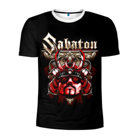 Мужская футболка 3D спортивная с принтом Sabaton в Белгороде, 100% полиэстер с улучшенными характеристиками | приталенный силуэт, круглая горловина, широкие плечи, сужается к линии бедра | battle metal | primo victoria | sabaton | the art of war | the great war | группа | йоаким броден | латный ботинок | метал | пауэр | рыцарские доспехи | сабатон | собатон | хэви