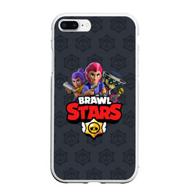 Чехол для iPhone 7Plus/8 Plus матовый с принтом BRAWL STARS в Белгороде, Силикон | Область печати: задняя сторона чехла, без боковых панелей | brawl stars | bull | colt | leon | stars | берли | бо | брок | ворон | джесси | динамайк | дэррил | кольт | леон | мортис | нита | пайпер | пенни | поко | пэм | рикошет | спайк | тара | фрэнк | шелли | эль примо