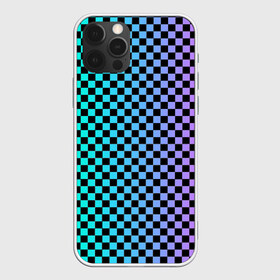 Чехол для iPhone 12 Pro Max с принтом Checkerboard Color в Белгороде, Силикон |  | checkerboard | gradient | бойчик | в клетку | в клеточку | градиент | клетка | музыка | орнамент | френдзона | шахматная доска | шашки
