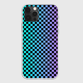 Чехол для iPhone 12 Pro Max с принтом Checkerboard Color в Белгороде, Силикон |  | Тематика изображения на принте: checkerboard | gradient | бойчик | в клетку | в клеточку | градиент | клетка | музыка | орнамент | френдзона | шахматная доска | шашки