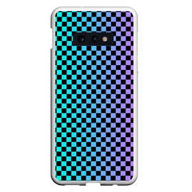 Чехол для Samsung S10E с принтом Checkerboard Color в Белгороде, Силикон | Область печати: задняя сторона чехла, без боковых панелей | checkerboard | gradient | бойчик | в клетку | в клеточку | градиент | клетка | музыка | орнамент | френдзона | шахматная доска | шашки