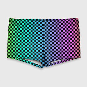 Мужские купальные плавки 3D с принтом Checkerboard Color  в Белгороде, Полиэстер 85%, Спандекс 15% |  | checkerboard | gradient | бойчик | в клетку | в клеточку | градиент | клетка | музыка | орнамент | френдзона | шахматная доска | шашки