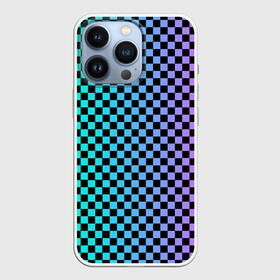 Чехол для iPhone 13 Pro с принтом Checkerboard Color в Белгороде,  |  | Тематика изображения на принте: checkerboard | gradient | бойчик | в клетку | в клеточку | градиент | клетка | музыка | орнамент | френдзона | шахматная доска | шашки