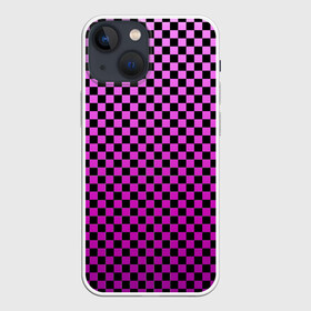 Чехол для iPhone 13 mini с принтом Checkerboard Color в Белгороде,  |  | Тематика изображения на принте: checkerboard | gradient | бойчик | в клетку | в клеточку | градиент | клетка | музыка | орнамент | френдзона | шахматная доска | шашки