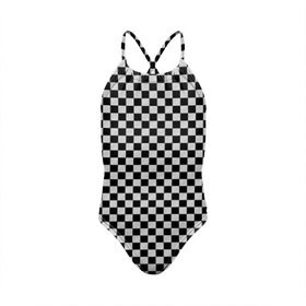 Детский купальник 3D с принтом Checkerboard Color в Белгороде, Полиэстер 85%, Спандекс 15% | Слитный крой, подклад по переду изделия, узкие бретели | checkerboard | gradient | бойчик | в клетку | в клеточку | градиент | клетка | музыка | орнамент | френдзона | шахматная доска | шашки