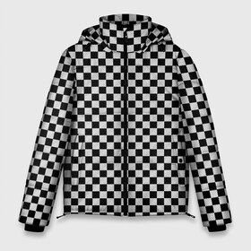 Мужская зимняя куртка 3D с принтом Checkerboard Color в Белгороде, верх — 100% полиэстер; подкладка — 100% полиэстер; утеплитель — 100% полиэстер | длина ниже бедра, свободный силуэт Оверсайз. Есть воротник-стойка, отстегивающийся капюшон и ветрозащитная планка. 

Боковые карманы с листочкой на кнопках и внутренний карман на молнии. | Тематика изображения на принте: checkerboard | gradient | бойчик | в клетку | в клеточку | градиент | клетка | музыка | орнамент | френдзона | шахматная доска | шашки