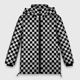 Женская зимняя куртка 3D с принтом Checkerboard Color в Белгороде, верх — 100% полиэстер; подкладка — 100% полиэстер; утеплитель — 100% полиэстер | длина ниже бедра, силуэт Оверсайз. Есть воротник-стойка, отстегивающийся капюшон и ветрозащитная планка. 

Боковые карманы с листочкой на кнопках и внутренний карман на молнии | checkerboard | gradient | бойчик | в клетку | в клеточку | градиент | клетка | музыка | орнамент | френдзона | шахматная доска | шашки