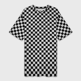 Платье-футболка 3D с принтом Checkerboard Color в Белгороде,  |  | checkerboard | gradient | бойчик | в клетку | в клеточку | градиент | клетка | музыка | орнамент | френдзона | шахматная доска | шашки
