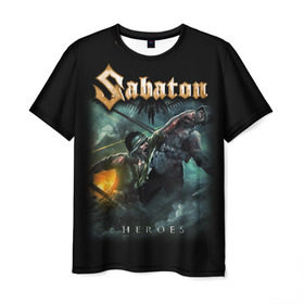 Мужская футболка 3D с принтом Sabaton в Белгороде, 100% полиэфир | прямой крой, круглый вырез горловины, длина до линии бедер | heavy metal | heroes | sabaton | the great war | the last stand | группы | метал | музыка | сабатон | хэви метал
