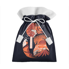 Подарочный 3D мешок с принтом Японская Лиса в Белгороде, 100% полиэстер | Размер: 29*39 см | cute | fox | foxes | japan | japanese | kitsune | miyagi | tokyo | village | деревня | кицунэ | лиса | лисы | милый | мияги | токио | япония | японский