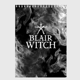 Скетчбук с принтом BLAIR WITCH в Белгороде, 100% бумага
 | 48 листов, плотность листов — 100 г/м2, плотность картонной обложки — 250 г/м2. Листы скреплены сверху удобной пружинной спиралью | blair witch | blair witch 2019 | blair witch игра | blairs witch | блэр | ведьмы | ведьмы из блэр