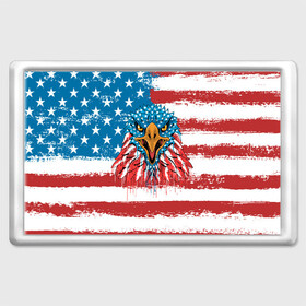 Магнит 45*70 с принтом American Eagle в Белгороде, Пластик | Размер: 78*52 мм; Размер печати: 70*45 | america | amerika | bird | eagle | flag | usa | америка | американский | орел | птица | соединенные | сша | флаг | штаты