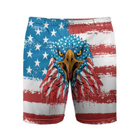 Мужские шорты спортивные с принтом American Eagle в Белгороде,  |  | america | amerika | bird | eagle | flag | usa | америка | американский | орел | птица | соединенные | сша | флаг | штаты