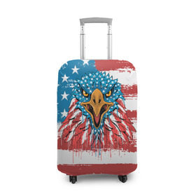 Чехол для чемодана 3D с принтом American Eagle в Белгороде, 86% полиэфир, 14% спандекс | двустороннее нанесение принта, прорези для ручек и колес | america | amerika | bird | eagle | flag | usa | америка | американский | орел | птица | соединенные | сша | флаг | штаты