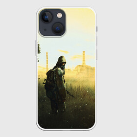 Чехол для iPhone 13 mini с принтом STALKER в Белгороде,  |  | chernobyl | game | games | gsc | logo | s.t.a.l.k.e.r. | stalker | stalker 2 | stalker2 | world | игра | игры | лого | противогаз | с.т.а.л.к.е.р. | символ | сталкер | сталкер 2 | сталкер2 | чернобыль