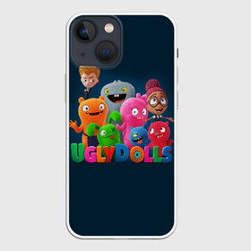 Чехол для iPhone 13 mini с принтом UglyDolls. Куклы с характером в Белгороде,  |  | and sebaster dog | babo | lucky beth | moxie | ox | wedge | бабо | вэйдж | зубастер дог | игрушки | келли эсбёри | мокси | окс | плюшевые | роберт родригес | счастливчик бэт