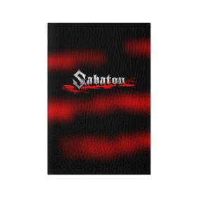 Обложка для паспорта матовая кожа с принтом Sabaton в Белгороде, натуральная матовая кожа | размер 19,3 х 13,7 см; прозрачные пластиковые крепления | battle metal | primo victoria | sabaton | the art of war | the great war | группа | йоаким броден | латный ботинок | метал | пауэр | рыцарские доспехи | сабатон | собатон | хэви