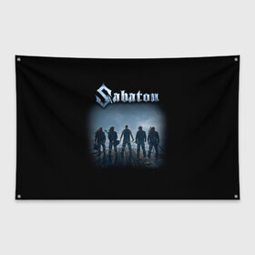 Флаг-баннер с принтом Sabaton в Белгороде, 100% полиэстер | размер 67 х 109 см, плотность ткани — 95 г/м2; по краям флага есть четыре люверса для крепления | battle metal | primo victoria | sabaton | the art of war | the great war | группа | йоаким броден | латный ботинок | метал | пауэр | рыцарские доспехи | сабатон | собатон | хэви