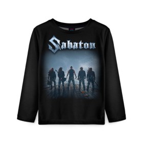 Детский лонгслив 3D с принтом Sabaton в Белгороде, 100% полиэстер | длинные рукава, круглый вырез горловины, полуприлегающий силуэт
 | battle metal | primo victoria | sabaton | the art of war | the great war | группа | йоаким броден | латный ботинок | метал | пауэр | рыцарские доспехи | сабатон | собатон | хэви