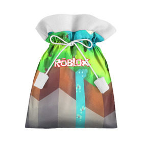 Подарочный 3D мешок с принтом ROBLOX в Белгороде, 100% полиэстер | Размер: 29*39 см | game | gamer | logo | minecraft | roblox | simulator | игра | конструктор | лого | симулятор | строительство | фигура