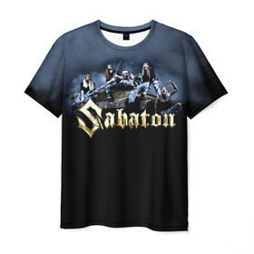 Мужская футболка 3D с принтом Sabaton в Белгороде, 100% полиэфир | прямой крой, круглый вырез горловины, длина до линии бедер | battle metal | primo victoria | sabaton | the art of war | the great war | группа | йоаким броден | латный ботинок | метал | пауэр | рыцарские доспехи | сабатон | собатон | хэви