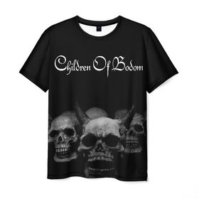 Мужская футболка 3D с принтом Children of Bodom в Белгороде, 100% полиэфир | прямой крой, круглый вырез горловины, длина до линии бедер | Тематика изображения на принте: bodom | children | death | melodic | metal | алекси лайхо | дети бодома | мелодик дэт метал | метал