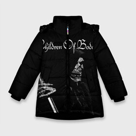 Зимняя куртка для девочек 3D с принтом Children of Bodom в Белгороде, ткань верха — 100% полиэстер; подклад — 100% полиэстер, утеплитель — 100% полиэстер. | длина ниже бедра, удлиненная спинка, воротник стойка и отстегивающийся капюшон. Есть боковые карманы с листочкой на кнопках, утяжки по низу изделия и внутренний карман на молнии. 

Предусмотрены светоотражающий принт на спинке, радужный светоотражающий элемент на пуллере молнии и на резинке для утяжки. | bodom | children | death | melodic | metal | алекси лайхо | дети бодома | мелодик дэт метал | метал