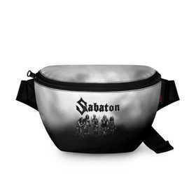 Поясная сумка 3D с принтом Sabaton в Белгороде, 100% полиэстер | плотная ткань, ремень с регулируемой длиной, внутри несколько карманов для мелочей, основное отделение и карман с обратной стороны сумки застегиваются на молнию | battle metal | primo victoria | sabaton | the art of war | the great war | группа | йоаким броден | латный ботинок | метал | пауэр | рыцарские доспехи | сабатон | собатон | хэви