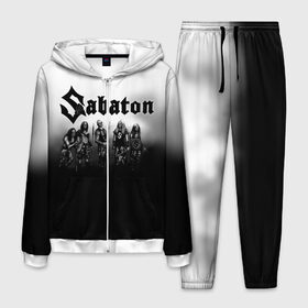 Мужской костюм 3D с принтом Sabaton в Белгороде, 100% полиэстер | Манжеты и пояс оформлены тканевой резинкой, двухслойный капюшон со шнурком для регулировки, карманы спереди | battle metal | primo victoria | sabaton | the art of war | the great war | группа | йоаким броден | латный ботинок | метал | пауэр | рыцарские доспехи | сабатон | собатон | хэви