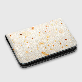 Картхолдер с принтом с принтом ЛАВАШ в Белгороде, натуральная матовая кожа | размер 7,3 х 10 см; кардхолдер имеет 4 кармана для карт; | Тематика изображения на принте: лаваш | хлеб | шаурма