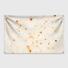 Флаг-баннер с принтом ЛАВАШ в Белгороде, 100% полиэстер | размер 67 х 109 см, плотность ткани — 95 г/м2; по краям флага есть четыре люверса для крепления | Тематика изображения на принте: лаваш | хлеб | шаурма