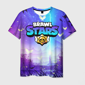 Мужская футболка 3D с принтом Brawl Stars в Белгороде, 100% полиэфир | прямой крой, круглый вырез горловины, длина до линии бедер | brawl | bs | fails | leon | stars | supercell | tick | бой | босс | бравл | броубол | бс | герои | драка | звезд | осада | сейф | старс | цель