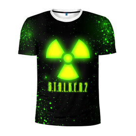 Мужская футболка 3D спортивная с принтом S.T.A.L.K.E.R. 2 в Белгороде, 100% полиэстер с улучшенными характеристиками | приталенный силуэт, круглая горловина, широкие плечи, сужается к линии бедра | bandit | chernobyl | pripyat | s.t.a.l.k.e.r. 2 | shadow of chernobyl | stalker | stalker 2 | бандиты | меченый | припять | сталкер | сталкер 2 | тени чернобыля | чернобыль | чистое небо