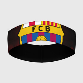 Повязка на голову 3D с принтом FC BARCELONA (BARCA) | ФК БАРСЕЛОНА в Белгороде,  |  | barca | barcelona | fc barca | барка | барселона