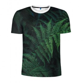 Мужская футболка 3D спортивная с принтом Листья в Белгороде, 100% полиэстер с улучшенными характеристиками | приталенный силуэт, круглая горловина, широкие плечи, сужается к линии бедра | дерево | листья | природа | растения