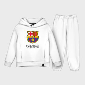 Детский костюм хлопок Oversize с принтом FC BARCELONA (BARCA) в Белгороде,  |  | barca | barcelona | fc barca | барка | барселона