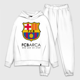 Мужской костюм хлопок OVERSIZE с принтом FC BARCELONA (BARCA) в Белгороде,  |  | barca | barcelona | fc barca | барка | барселона