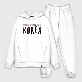 Мужской костюм хлопок OVERSIZE с принтом Разбуди меня в Корее в Белгороде,  |  | Тематика изображения на принте: k pop | korea | korean | корея | разбуди меня в корее | разбуди меня когда я буду в корее | южная корея
