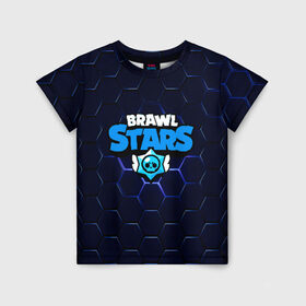 Детская футболка 3D с принтом BRAWL STARS в Белгороде, 100% гипоаллергенный полиэфир | прямой крой, круглый вырез горловины, длина до линии бедер, чуть спущенное плечо, ткань немного тянется | android | brawl stars | games | mobile game | stars | игры | мобильные игры