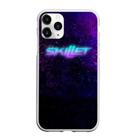 Чехол для iPhone 11 Pro Max матовый с принтом Skillet в Белгороде, Силикон |  | alternative rock | christian metal | christian rock | cooper | hard rock | neon | nu metal | scilet | scillet | skilet | skillit | symphonic metal | неон | скелет | скилет | скилт