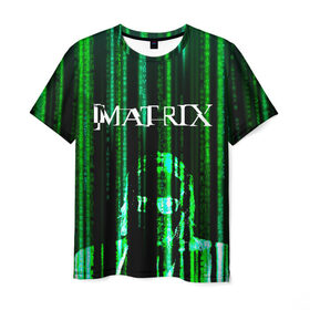Мужская футболка 3D с принтом Matrix в Белгороде, 100% полиэфир | прямой крой, круглый вырез горловины, длина до линии бедер | keanu | matrix | reeves | the matrix | киану | матрица | морфиус | ривз