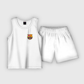 Детская пижама с шортами хлопок с принтом FC BARCELONA в Белгороде,  |  | barca | barcelona | fc barca | барка | барселона