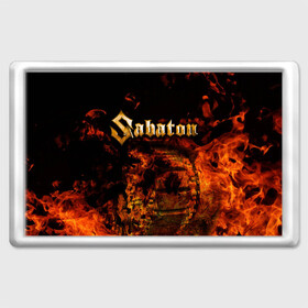 Магнит 45*70 с принтом Sabaton в Белгороде, Пластик | Размер: 78*52 мм; Размер печати: 70*45 | heavy | metal | power | sabaton | метал | пауэр | сабатон | хэви