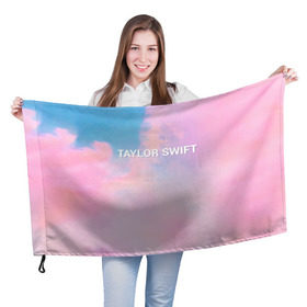 Флаг 3D с принтом TAYLOR SWIFT - Lover в Белгороде, 100% полиэстер | плотность ткани — 95 г/м2, размер — 67 х 109 см. Принт наносится с одной стороны | 