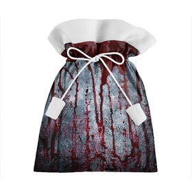 Подарочный 3D мешок с принтом Кровь на металле в Белгороде, 100% полиэстер | Размер: 29*39 см | blood | bloody | horror | texture | абстракция | брызги | в крови | краска | красная краска | кровавая | кровь | текстура | ужас