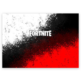 Поздравительная открытка с принтом FORTNITE в Белгороде, 100% бумага | плотность бумаги 280 г/м2, матовая, на обратной стороне линовка и место для марки
 | Тематика изображения на принте: fortnite | fortnite 10 сезон | fortnite x | фортнайт